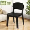 Silla de plástico para uso doméstico, silla de comedor nórdica engrosada con respaldo, silla de comedor de negocios para mesa de comedor, taburete moderno simple y cómodo