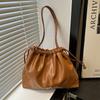 Bolso Balde Plisado con Cordón para Mujer, Nuevo Estilo de Moda 2025, Gran Capacidad, Verano Casual, Hombro, Tote Combinable