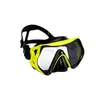 Máscaras de apneia personalizadas de fábrica, máscaras de snorkel de silicone, óculos de natação para treinamento e equipamentos de snorkel transfronteiriços