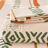Nueva Sábana de Cama de Tela Gruesa de Algodón Puro Engrosada Pieza Única Alfombrilla Refrigerante de Algodón Puro de Verano Juego de Tres Piezas de Sábana de Cama Individual/Doble Funda de Almohada