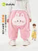 Dududu Casa Calças Infantis Inverno Meninos Calças Longas Quentes Roupas de Inverno Meninas Calças Casuais Fofas Roupa Casual Bebê Roupas Infantis