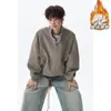2026 HJ26685 Jaqueta Quente de Lã Ártica Sombreada na Parede Forrada com Fleece Tamanho Plus M-5X HM26844-Especial P49