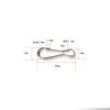 Hebilla de Cintura de Acero Inoxidable 304 Hebilla para Equipaje Hebilla para Joyería Llavero Hebilla de Vesícula Biliar de Cerdo Hebilla de Etiqueta de Botón Pequeño