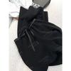 Recomendação PrincipalYuran 26 Nova Coleção Primavera Cobre Amônia Cor Lavada Bloco de Cores Tecido Air Layer Cintura Elástica Perna Larga Calça Air
