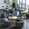 Sofás e Cadeiras de Lobby de Hotel de Luxo Leve, Cabines de Recepção para Área de Descanso de Negócios, Conjuntos de Mesa e Cadeiras para Recepção e Negociação de Escritório de Vendas