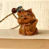 Ciprés Zodiaco Dibujos Animados Pareja de Madera Cadena para Teléfono Bolso Colgante Llavero Atracción Turística Puesto Accesorios Fabricante Mayorista
