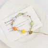 Pulsera de cerámica de Jingdezhen, nueva y que no se decolora, para estudiantes mujeres, pulsera de cuentas de estilo antiguo, pulsera de cerámica fresca y moderna