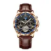 Reloj Glenn Brand para Hombre Moda Reloj Hueco Automático Mecánico Resistente al Agua Luminoso Negocios Casual Reloj para Hombre