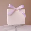 Caja de Dulces de Boda Simple Transfronteriza Caja de Dulces de Boda con Lazo de Papel Bolsa de Regalo para Empaque de Fiesta de Cumpleaños