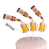 Simulación XO Botella Pequeña de Vino Extranjero Decoración de Pastel Decoración Cerveza Edición Pequeña Botella de Vino Bailey Whisky Disfraz de Cumpleaños