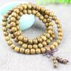 Pulsera de sándalo verde sudamericano al por mayor de fábrica 108 cuentas Sándalo sagrado hombres y mujeres joyería de madera de sándalo rosario