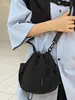 Mini Bolsa de Lona de Verão para Mulheres 2025 Nova Marca Tendência Bolsa para Celular Casual Esportes Viagem Crossbody Pequena Bolsa de Balde