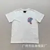 Camiseta de Manga Corta con Estampado de Letras Hip-Hop Americano Synaworld para Hombre, Top Casual Holgado de Cuello Redondo Estilo Europeo y Americano, Verano