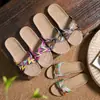 Zapatillas de Lino Estilo Nuevo Verano para Mujer Hogar Antideslizantes Pareja Zapatillas de Casa Sandalias Estilo Japonés Interior Suela Gruesa