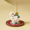 Portaincienso Auspicioso Atractor de Riqueza del Fabricante, Base Quemador de Incienso para Ceremonia del Té, Soporte de Incienso Decorativo Pequeño para el Hogar Interior, Adorno Creativo para el Té
