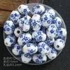 Contas Cerâmicas Azuis Variadas Acessórios para Joias DIY Contas Soltas Acessórios para Pulseira Material para Pulseira Colar