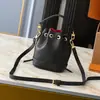 2025 Nueva Versión Alta Exportación Bolso de Mujer Mini Bolso Cubo para Presbicia Bolso de Mujer de Cuero Genuino Bolso Bandolera de Hombro