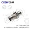 Conector M12 Zhengcheng Adaptador L I 3PIN4D5B código 8 enchufe de aviación impermeable macho y hembra de 12 núcleos