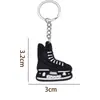 Patines Rosas Barbie Accesorios Transfronterizos Llavero de Dibujos Animados Llavero de Goma Blanda de PVC Colgante para Bolso Pequeño Regalo