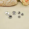Botões Metálicos Retangulares e Redondos com Strass de Resina Fuguang para Casacos, Jaquetas e Camisas Femininas - Acessórios para Vestuário
