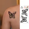 Pegatinas de Tatuaje de Mariposa para Clavícula, Tatuajes de Mariposa a la Moda Impermeables para Muñeca y Tobillo de Hombres y Mujeres, Pegatinas de Tatuaje Lavables