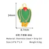 Verão Fresco e Fofo Popular Série de Frutas e Vegetais Pingente Colar DIY Colorido Dopamina Acessórios de Aço Inoxidável