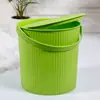 Cubo Grande de Plástico con Tapa, Se Puede Usar como Taburete, para Lavado de Autos, Pesca, Almacenamiento, Cubo Portátil, Cubo de Almacenamiento, Jardín de Infancia