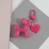 Livro Vermelho mesmo fofo balão de gelatina cachorro chaveiro pingente colorido desenho animado cachorrinho corrente de celular chaveiro