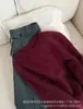 Nueva Colección Otoño/Invierno 2026: Suéter de punto cepillado para mujer, cuello redondo, ajuste relajado, mezcla suave de lana, ajuste holgado, top de suéter liso