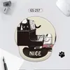 Mouse Pad de Pulso de Gato Fofo Apoio de Mão de Silicone Simples para Escritório Almofada de Pulso Espessa Estéreo 3D Prevenção de Dor na Mão do Mouse