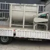 Misturador de Ração para Ovelhas, Máquina Misturadora a Seco e Úmido de Pó de Grama, Misturador de Farelo de Arroz de Boca Plana em Aço Inoxidável