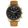Reloj Multifuncional para Hombre Orsga, Elegante Cronógrafo con Calendario de Tres Ojos y Seis Manecillas, Reloj de Pulsera de Cuarzo Transfronterizo Transmitido en Vivo por el Fabricante