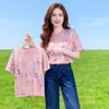 Camiseta de Manga Corta Holgada para Mujer 2026 Nueva Popular de Verano Cuello Redondo Top de Moda Versátil para Usar en Verano