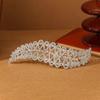 Joyería transfronteriza para novia, tocado de hojas de árbol de plata con diamantes de imitación coreanos, accesorios para el cabello de boda, accesorios para vestidos, accesorios.