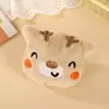 Broche de Peluche de Dibujos Animados Muñeca Cabeza de Animal Accesorios DIY Sombrero Bufanda Guantes Decoración Accesorios para Muñecas