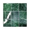 2025 transfronteiriço novo verde escuro 9 grade de mosaico autoadesivo tridimensional adesivos de parede 3D auto-transformação imitação de azulejo cerâmico