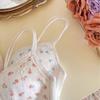 Encuentro Camelia# Crema Dulce Francesa Estilo Floral Pastoral Reunión Sin Marcas Copa Fija Ropa Interior Mujer