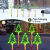Luces LED para árbol de Navidad transfronterizas, luces de suelo 5 en 1, luces ambientales decorativas para patio exterior, jardín y césped de Navidad