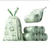 Novos Sacos de Lixo com Cordão Anti-Rasgo, Espessados com Fechamento Automático, Sacos Plásticos de Armazenamento de Grande Capacidade Removedores de Odor para Uso Doméstico