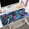 Mouse Pad Extra Grande Mapa de Calor Linhas Abstratas Mouse Pad Grande Nova Textura de Onda Fluida Base Antiderrapante Atacado de Fábrica