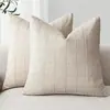 Funda de almohada con patrón de bambú de arena gruesa transfronteriza, color liso, cojín para cabecera de sofá de sala de estar, funda de almohada personalizada de Amazon