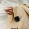 Botón Doble de Resina y Metal Fangyuan Chaqueta de Traje Moda Abrigo Suéter de Lana Suéter de Punto Botón Decorativo Exquisito