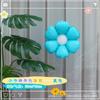 Globo de girasol con forma de margarita sonriente, accesorios fotográficos de color caramelo, decoración para fiesta de cumpleaños