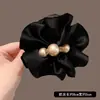 Nuevo Clip de Flor Plisada Exquisito y Elegante con Perlas para el Cabello de Mujer, Pinza de Tiburón de Moda