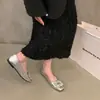 Zapatos planos de punta cuadrada estilo francés para mujer, nuevo modelo otoño 2026, mocasines casuales y versátiles estilo Chanel