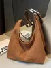 Bolso de Felpa de Gamuza de Gran Capacidad Versátil de Moda para Mujer 2026 Nuevo Bolso de Hombro Casual Retro Bolso Tote para el Trabajo