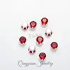 Base Redonda Plateada 4mm Redondo Hueco Seis Garras Cristal Circonita Colorida Garra Diamante Pulsera Collar DIY Accesorios de Joyería Venta al por Mayor