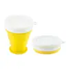 Taza de Agua Plegable de Silicona Portátil Plegable Telescópica Resistente a Altas Temperaturas Taza de Agua Plegable para Viaje Suministros de Camping al Aire Libre para Viajes