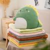 Manta almohada doble uso respaldo plegable manta aire acondicionado cojín coche almohada tres en uno almohada siesta oficina