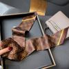 Nuevo patrón geométrico sarga bufanda de moda primavera y otoño estilo occidental diadema decorativa cinta de doble propósito biselada decoración